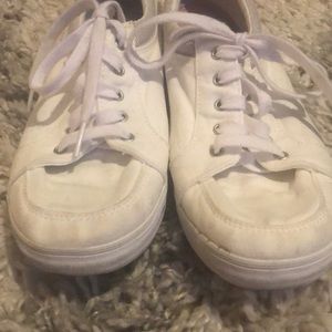 White Keds with ortholite insert - size 9